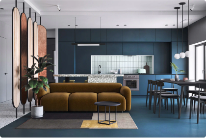 Eco-friendly interior design Bimitry